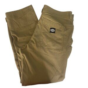 Brunt The Martin Work Pant Mens 38x36 (37x33) Khaki Double Front Outdoor